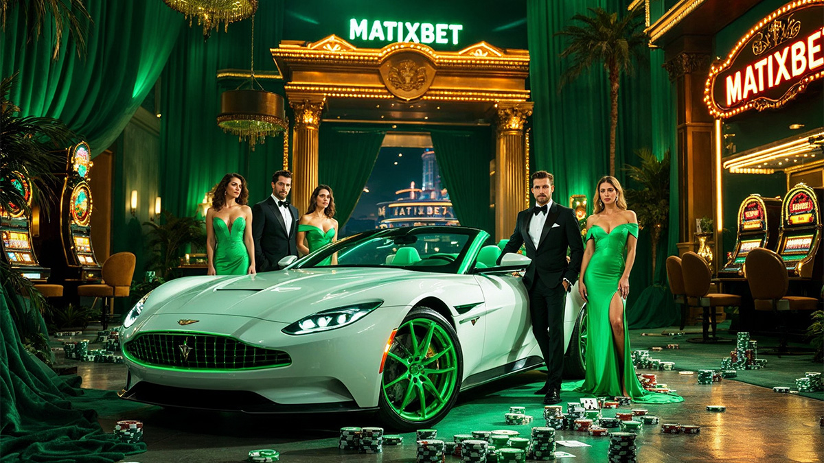 Matixbet giriş adresi ve platformu tanıtım görseli.